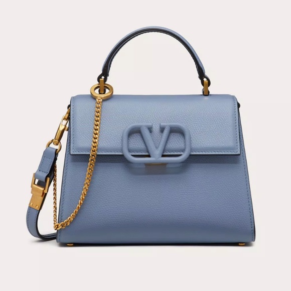 SMALL VSLING GRAINY CALFSKIN HANDBAG - Picture 2 of 3